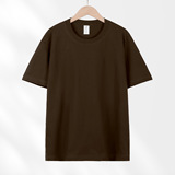 Плотная хлопковая Футболка 230 г в японском стиле с коротким рукавом, Женская Универсальная футболка с круглым вырезом и плечами, Однотонная футболка с коротким рукавом оптом, Мужская футболка