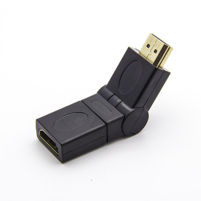 HDMI-адаптер Вращающийся на 360 градусов локоть ТВ компьютер адаптер для видеокарты HDMI штекер на HDMI женский