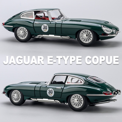 Jaguar E-Type, имитация автомобиля из сплава, винтажный классический автомобиль, модель автомобиля для мальчиков, украшение, детская игрушечная машина, партия.