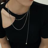 Длинное ожерелье с змеиной цепочкой для многослойного ношения, женское, в стиле ins, минимализм, для свитшотов и свитеров, хип-хоп, сладко-дерзкий стиль, чокер