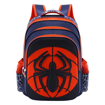 Новый детский рюкзак Spider, легкий, защищающий позвоночник, дышащий, водонепроницаемый, школьный рюкзак для учеников детского сада и начальной школы с мультяшным дизайном.
