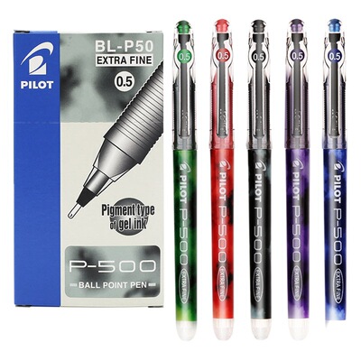 Япония pilot Baile P500 Hily P500 ручка большой емкости кисти ручка для студенческих экзаменов канцелярские принадлежности 0.5m водная ручка