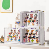 Подставка для коллекционных фигурок Pop Mart, магнитный пылезащитный бокс для хранения кукол