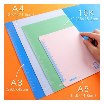Diss Bear Test Pad Jelly Многоцветный дуплексный коврик Многоразмерный блокнот для письма Студенческие канцелярские принадлежности Мягкий коврик для письма
