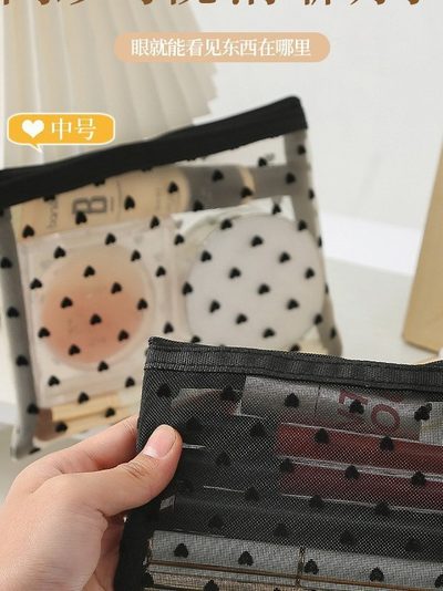 Бархатная косметичка, портативная сумочка для косметики большой вместимости, сумочка для помады, кошелек для монет, подвеска, мини-сумочка, в городском простом стиле.