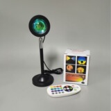 Миниатюрная RGB-лампа заката, проектор закатного света, креативная настольная лампа для создания атмосферы и фона для стримов
