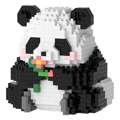 Совместим с конструктором LEGO: гигантская панда Хуахуа Гуолай Менлан, креативные мини-игрушки, оптовая продажа