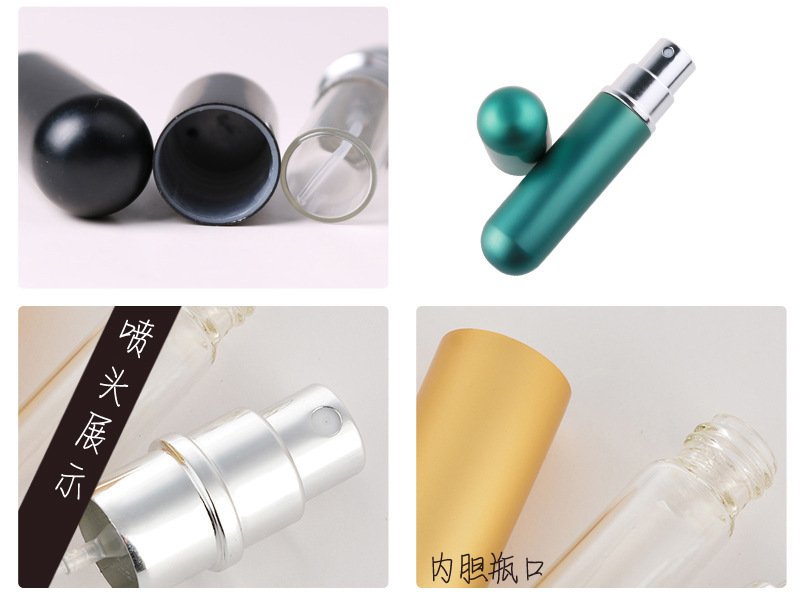 Круглая головка 5ml анодировала бутылку брызга бутылки дух бутылки, фото 6