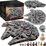 Совместимый с LEGO 75192 Star Wars Millennium Falcon, крупный конструктор для взрослых