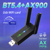 Двухдиапазонная беспроводная сетевая карта Wi-Fi6 5G AX900M, USB-адаптер без драйверов Bluetooth 5.4, адаптер для настольного компьютера «два в одном»