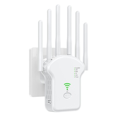 Усилитель беспроводного Wi-Fi сигнала, двухдиапазонный 2.4G/5G, расширитель диапазона, гигабитный усилитель, роутер для расширения зоны покрытия