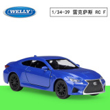 WELLY Willy 1:38 LEXUS RC F имитация сплава Модель автомобиля откидной автомобиль
