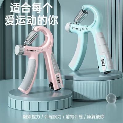 Оптовая продажа регулируемых тренажеров для укрепления хвата с резиновым покрытием для мужчин, для тренировки мышц рук, спортивного оборудования для фитнеса на открытом воздухе, рукоятки для дропшиппинга.