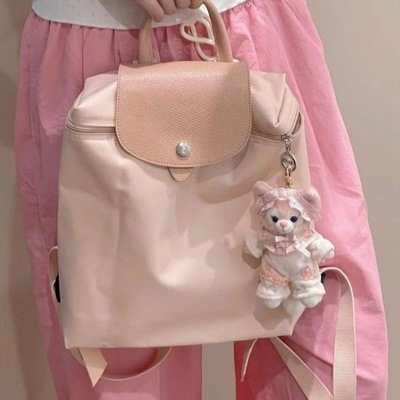 Рюкзак Longchamp 70-летие, нейлон, водонепроницаемый, складной, лёгкий, женский, модный
