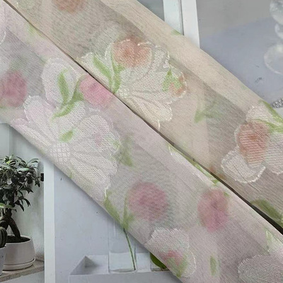 Горячая продажа 5 см тканая трубка чернил стиль китайский стиль шифоновая печать ленты