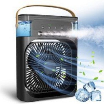 Пятилопастной вентилятор с распылителем, USB-подключение, многофункциональный настольный увлажнитель-охлаждающий прибор для дома и офиса