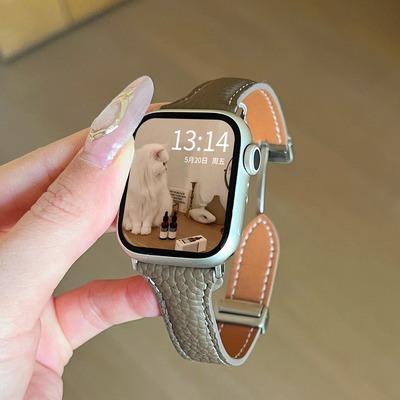 Подходит для Apple Watch iWatch 11 женской модели, Apple Watch 10, с магнитным креплением, S987, летняя, из натуральной кожи, SE.
