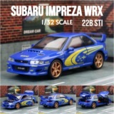 Chiyuan 1:32 Subaru WRX трек версия сплав игрушка гоночная модель звук и свет назад поворот двери 21031