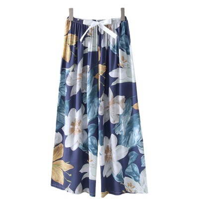40 хлопчатобумажные Шелковые летние новые свободные большие брюки больших размеров, женские могут носить хлопковые брюки из искусственного хлопка