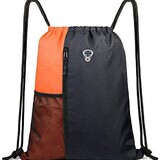 Amazon взрывчатых Drawstring рюкзак спортивный фитнес сумка портативный складной большой с застежкой-молнией бутылки воды мешок сетки