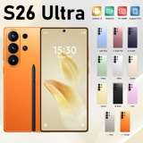 Смартфон S26 Ultra, большой экран, глобальная версия, 5G, Android 15, 8+256 ГБ