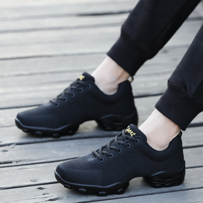 Flyknit Mesh 2023, весенняя новая танцевальная обувь, мужская обувь для квадратных танцев на мягкой подошве, обувь для джазовых танцев, оптовая продажа.