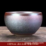 Чайная чашка ручной работы Jianzhan с золотым декором, одиночная чайная пиала, глазурованная мастер-чашка для чая Кунг-фу, керамическая чашка для чая Тенгму с переливающимися цветами.
