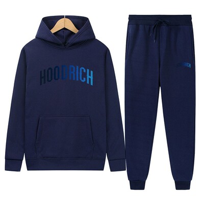 Спортивный костюм Hoodrich с капюшоном, толстовка с принтом, двухкомпонентный комплект