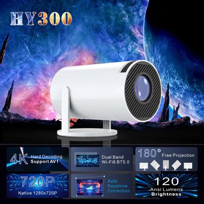 HY300 проектор для дома 4K портативный ЖК-дисплей сверхвысокой четкости для гостиной настенный проектор беспроводной тот же экран Android 1080P